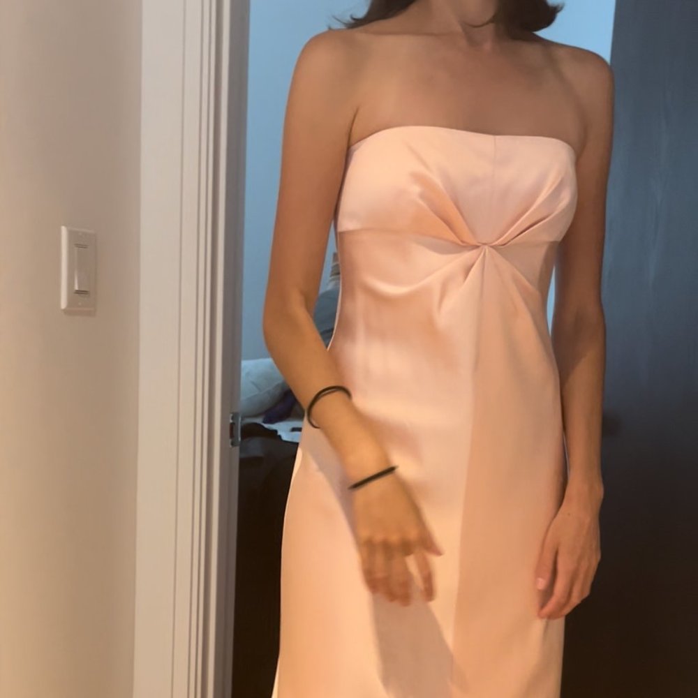 Silk 90's Strapless Gown